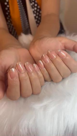 丁寧なウォーターケア、マオジェルわンカラー、ラメグラデ