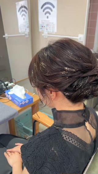 ミディアム ヘアアレンジ 山室 敬義のヘアスタイル