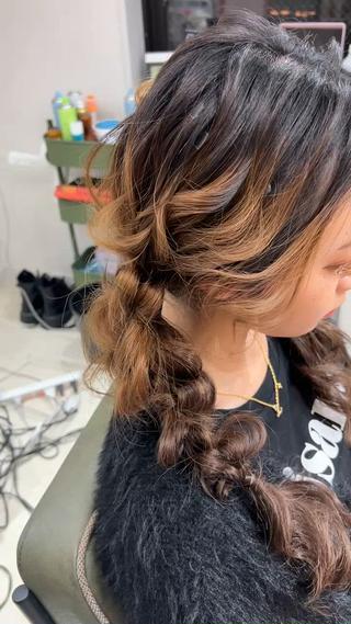 ツインの編み下ろし 