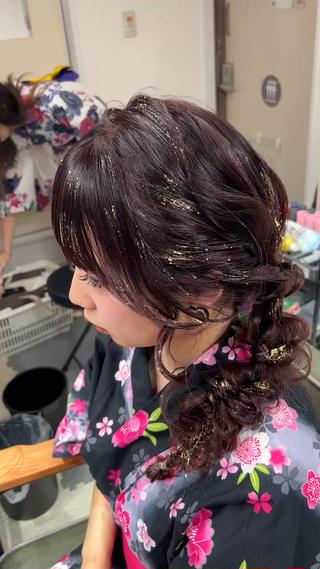 ロング ヘアアレンジ 山室 敬義のヘアスタイル