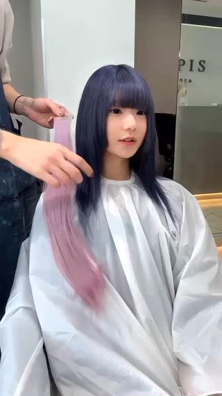 ロング カラー ヘアアレンジ エクステの神様 ▫️原島ユウヤ▫️のヘアスタイル