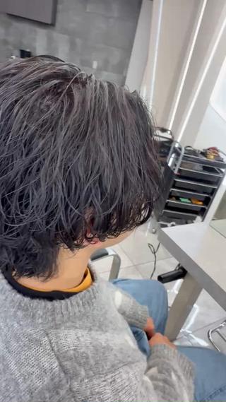 ミディアム パーマ メンズ メンズ特化美容師/ 四辻 凱斗のヘアスタイル