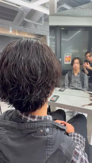 ミディアム パーマ メンズ メンズ特化美容師/ 四辻 凱斗のヘアスタイル