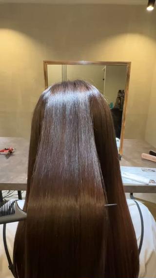 酸熱トリートメントで艶髪に！ 