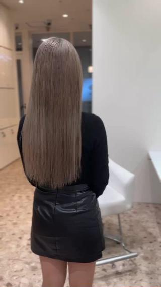 暗染め履歴からミルクティーベージュへ 