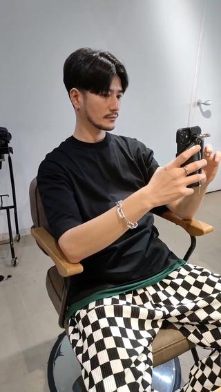 ショート ⭕鏡のような劇艶/ 賀川サトシ⭕️のヘアスタイル