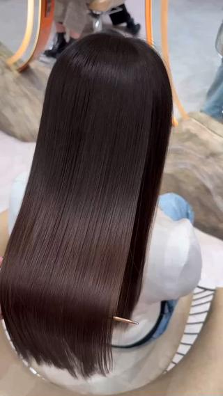 ロング 縮毛矯正/透明感/ 松葉 晃明のヘアスタイル