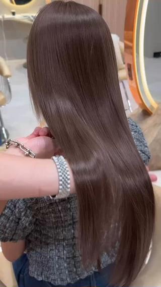 ロング 縮毛矯正/透明感/ 松葉 晃明のヘアスタイル