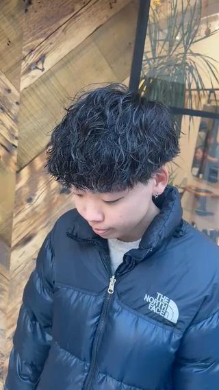 ショート パーマ メンズ 【gemini店長】 メンズ特化中野稜平のヘアスタイル