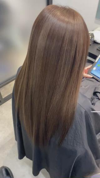 ロング カラー ヘアアレンジ ハイライト／髪質改善 裕樹のヘアスタイル