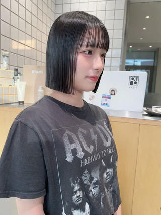 #ボブ#外はねボブ#きりっぱなしボブ#ミニボブ#結べるボブ#顔周りレイヤー#ボブアレンジ#タッセルボブ 