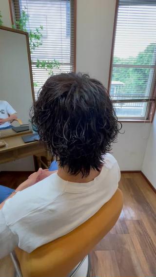 パーマ メンズ 古山 幹太のヘアスタイル