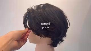 ショート パーマ Ata.広尾 美容室所属・11月カットモデル 募集❗️junnaのヘアスタイル