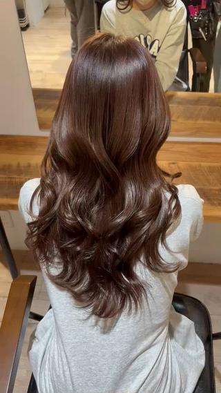 マロンベージュ‪
レイヤーを入れて動きのでやすいスタイルです
 