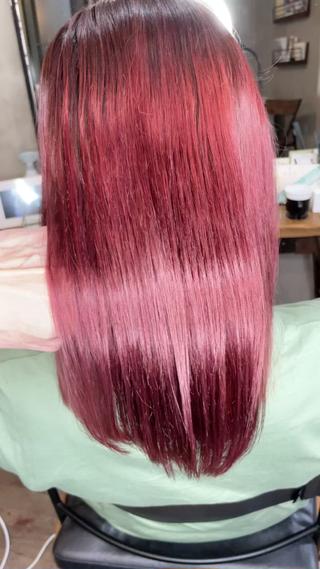 髪質改善カラー 