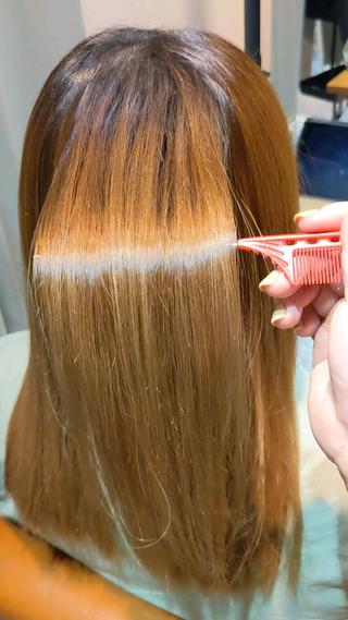 #酸性ストレート #髪質改善 #縮毛矯正 