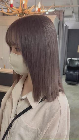 セミロング カラー ボブ& 髪質改善FUMIYAのヘアスタイル