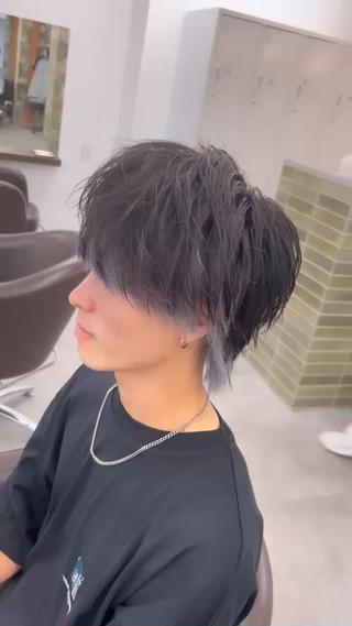 ミディアム カラー メンズ ハイトーン特化🌟 カワシマシュンスケのヘアスタイル