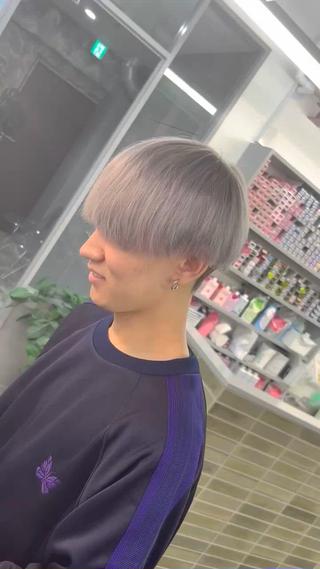 ショート カラー ヘアアレンジ メンズ ハイトーン特化🌟 カワシマシュンスケのヘアスタイル