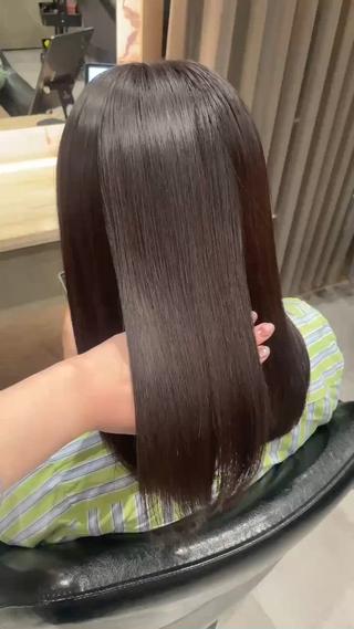 透明感カラーと艶髪トリートメント 