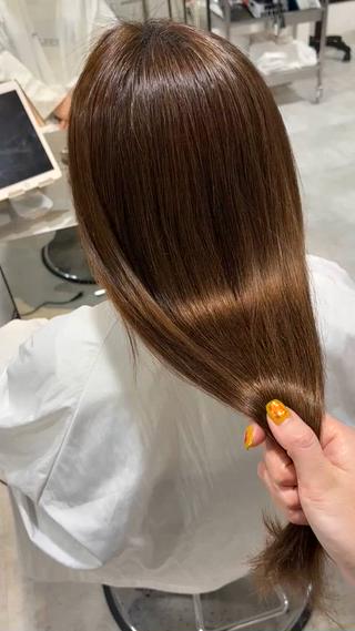 縮毛矯正でツヤツヤに