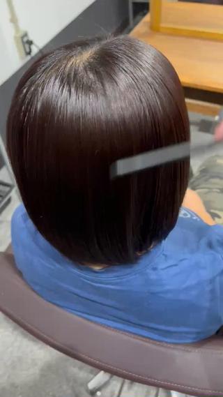 ボブ縮毛矯正