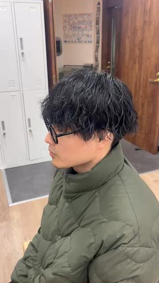 パーマ メンズ すどう あしゅりのヘアスタイル