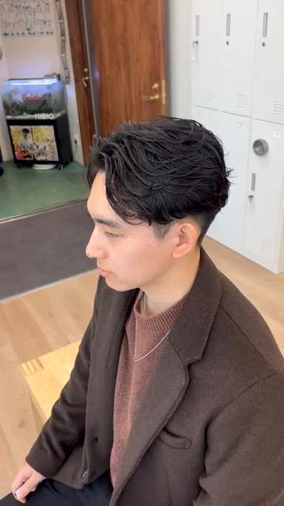 パーマ メンズ すどう あしゅりのヘアスタイル