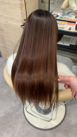 ロング tronc所属・美髪"縮毛矯正" 別所レイヤ【なんば】のヘアスタイル