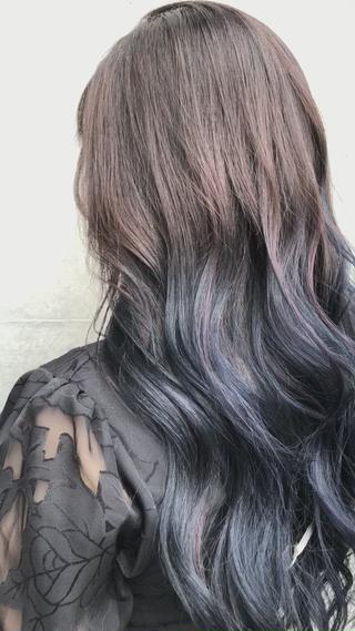 #熱帯魚カラー
#ポイントハイライト
#毛先ブリーチ歴有
#くまカラー 