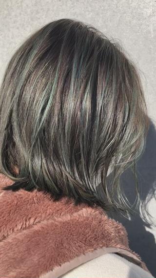 #ハイライトたっぷり
#カーキハイライト
#くすみカラー 