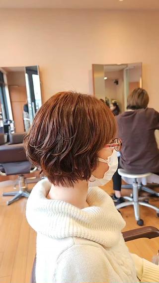 ウェーブスタイル 
カラーはダメージレスカラー使用してます 