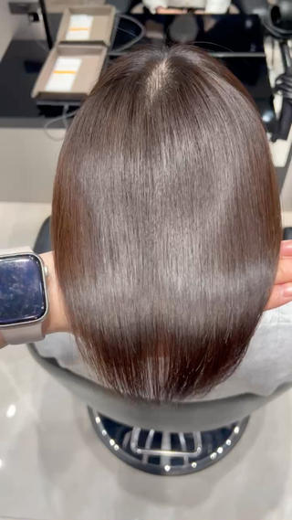 ボブでも叶うこのツヤ感 