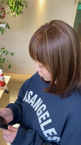 カラー 高難易度縮毛矯正　春日井　Soea(ソイア)所属・多久間 喬介のヘアスタイル