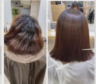 高難易度縮毛矯正　春日井　Soea(ソイア)所属・多久間 喬介のヘアスタイル