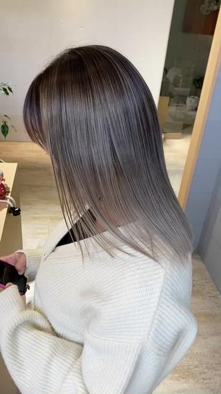 カラー 高難易度縮毛矯正　春日井　Soea(ソイア)所属・多久間 喬介のヘアスタイル