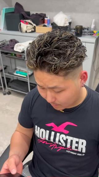 パーマ メンズ 新世代パーマ⚡️ の達人トモ⚡️のヘアスタイル