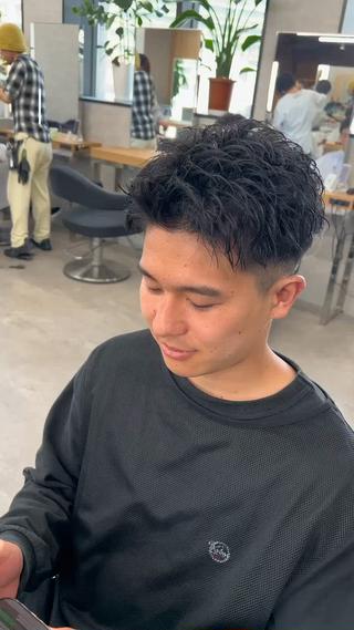 パーマ メンズ 新世代パーマ⚡️ の達人トモ⚡️のヘアスタイル