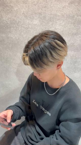 カラー メンズ 新世代パーマ⚡️ の達人トモ⚡️のヘアスタイル