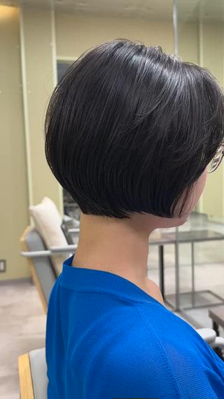 ショート ボブ/ぱつっとボブ/ 谷口 海星のヘアスタイル