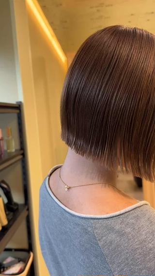 ミディアム ボブ/ぱつっとボブ/ 谷口 海星のヘアスタイル