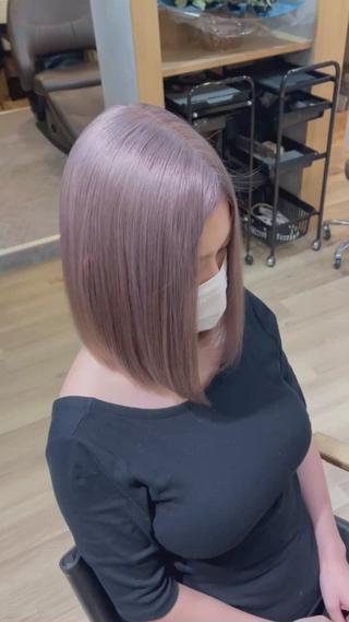 ミディアム カラー Iz所属・マスダ ヤスノリのヘアスタイル