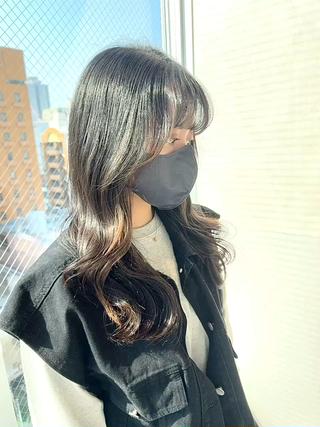 セミロング 森 隆秀/韓国ヘアのヘアスタイル