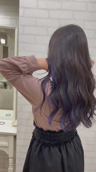 ロング カラー 笹江 瑞穂のヘアスタイル