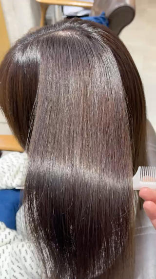 ミディアム カラー 暖色  艶カラー/ 蒔田 爽真のヘアスタイル