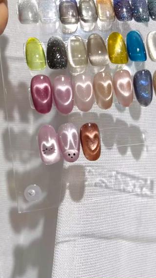 ハートネイルやうさぎ、ねこも可愛らしくオススメです 