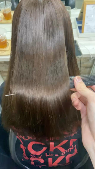 ロング パーマ 【縮毛矯正＆カラー】 RAN.のヘアスタイル