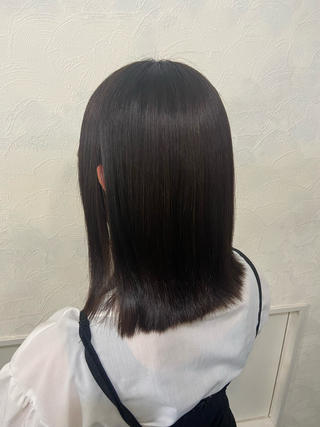 ミディアム パーマ 【縮毛矯正&カラー】 RAN.のヘアスタイル