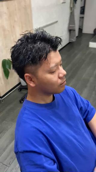 ショート メンズ 【縮毛矯正＆カラー】 RAN.のヘアスタイル