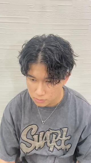 パーマ メンズ 【縮毛矯正&カラー】 RAN.のヘアスタイル